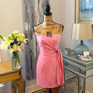 FRENCH CONNECTION Designer pink strapless sexy summer sundress XS XXS 0 2